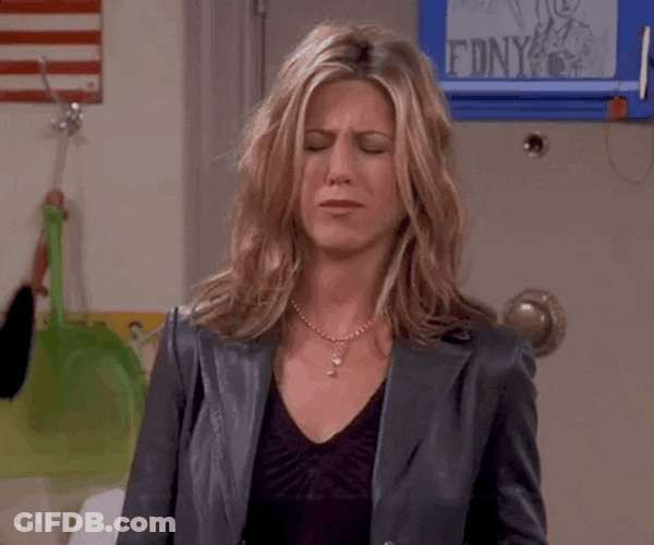 Friends Confused Rachel Green GIF