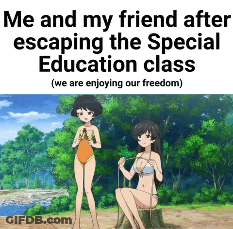 Friends Escaping Special Education Class GIF