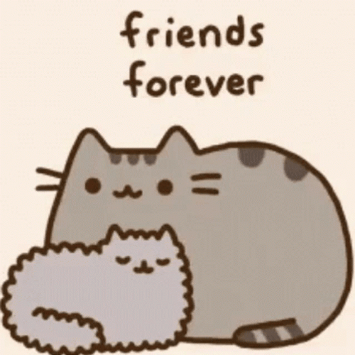 Friends Forever On Pusheen Thanksgiving GIF