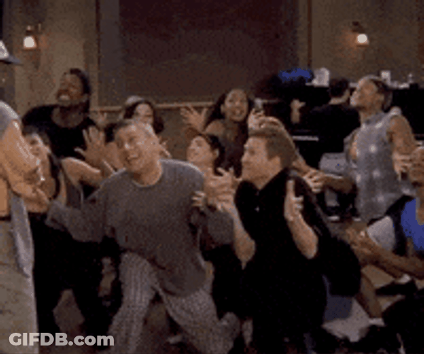 Friends Group Jazz Hands GIF