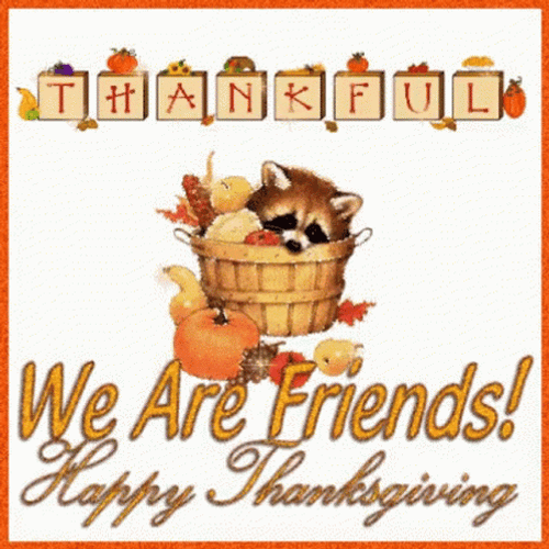 Friends Happy Thanksgiving GIF File 301Kb GIF