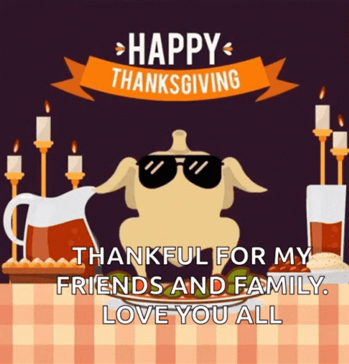 Friends Happy Thanksgiving GIF File 3631Kb GIF