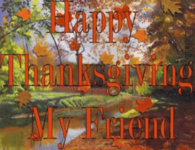 Friends Happy Thanksgiving GIF File 581Kb GIF
