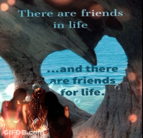 Friends In Life And Friends For Life Poster GIF