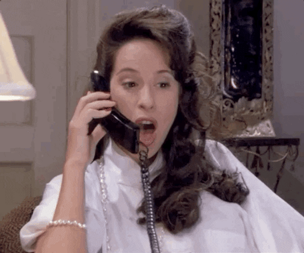 Friends Janice Hosenstein Talking On Telephone GIF