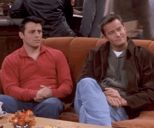 Friends Joey And Chandler Clapping GIF