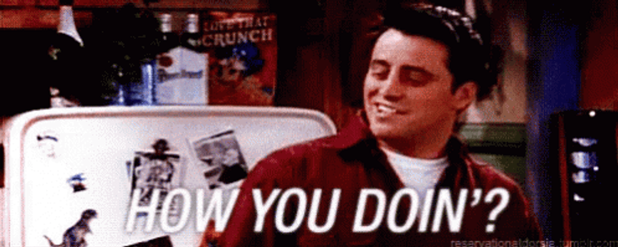 Friends Joey How You Doin Kitchen GIF