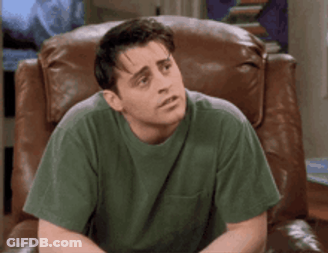 Friends Joey Mmmm Raise Eyebrows Curious GIF