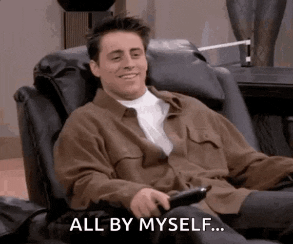 Friends Joey Tribbiani Alone GIF