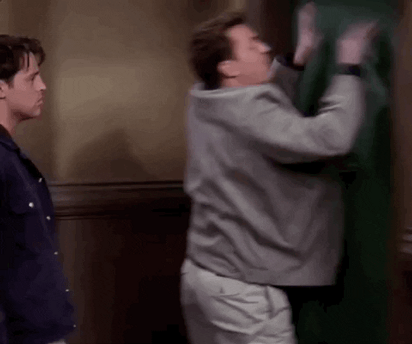 Friends Joey Tribbiani And Chandler Bing GIF