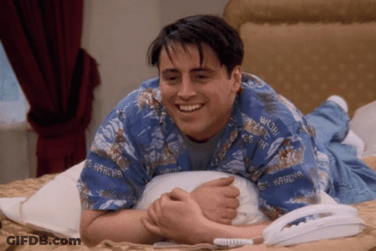 Friends Joey Tribbiani Happy Then Sad Mood GIF
