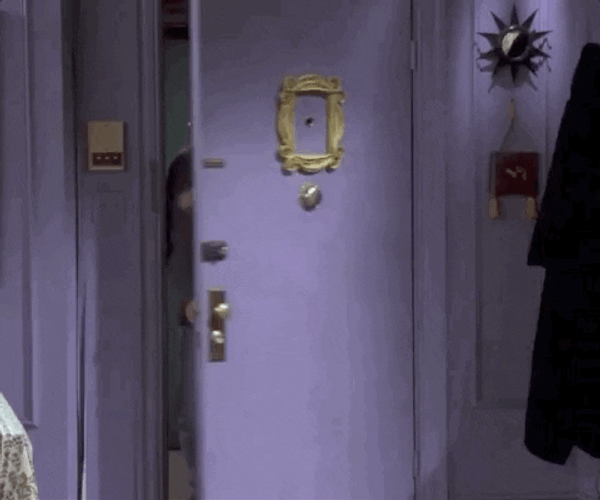 Friends Joey Tribbiani Walking Merrily GIF