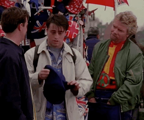 Friends Joey Tribbiani Wearing Hat GIF