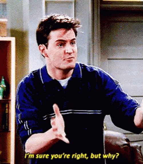 Friends Matthew Perry As Chandler Bing But Why GIF