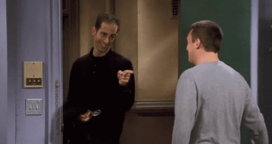 Friends Matthew Perry Slamming Door GIF