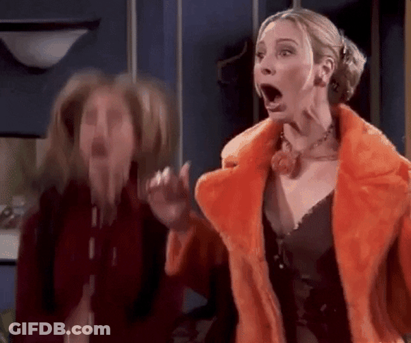 Friends Rachel Green And Phoebe Buffay GIF