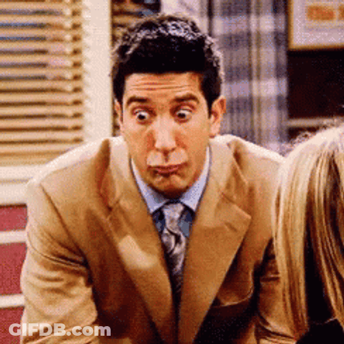 Friends Ross Geller Mhm GIF