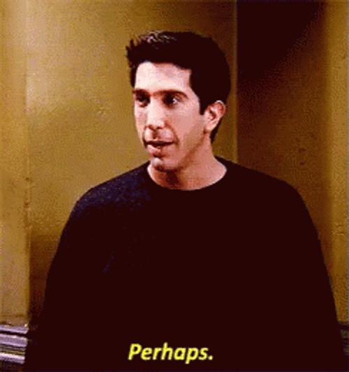 Friends Ross Geller Perhaps GIF