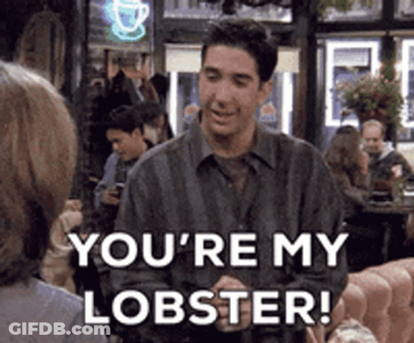 Friends Ross Geller You Are My Lobster GIF