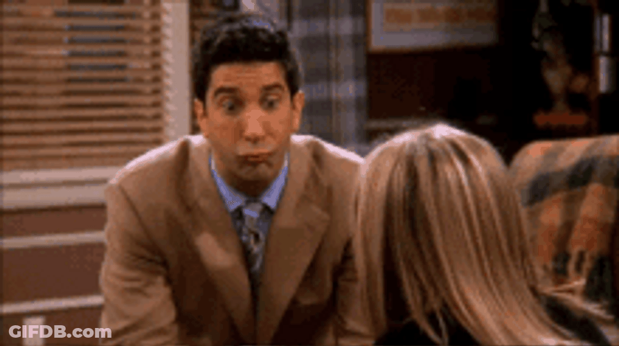 Friends Ross Mmmm Nodding Pout Smile GIF