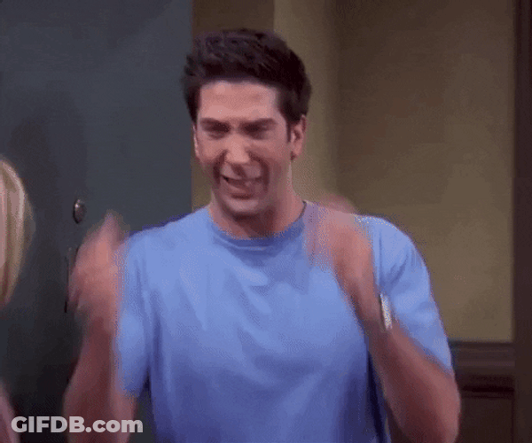 Friends Ross Screaming Stop GIF