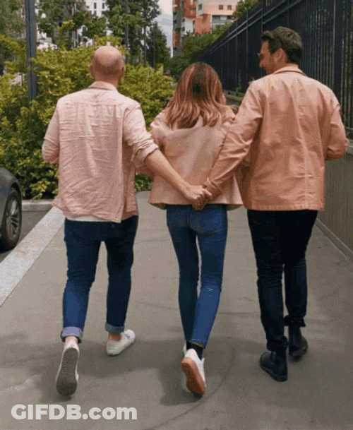Friends Street Walking Cheaters GIF