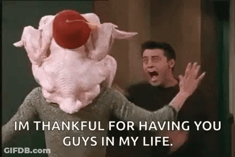 Friends Thanksgiving Joey Quote GIF