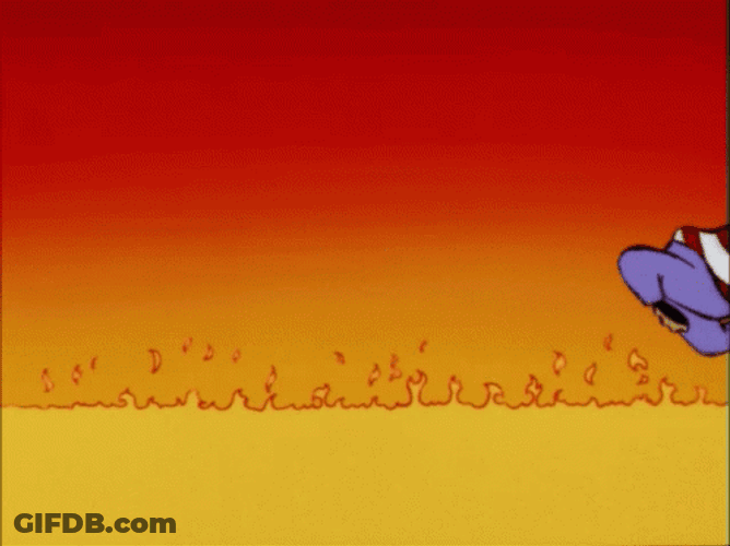 Friends Walks On Fire Hot As Hell GIF