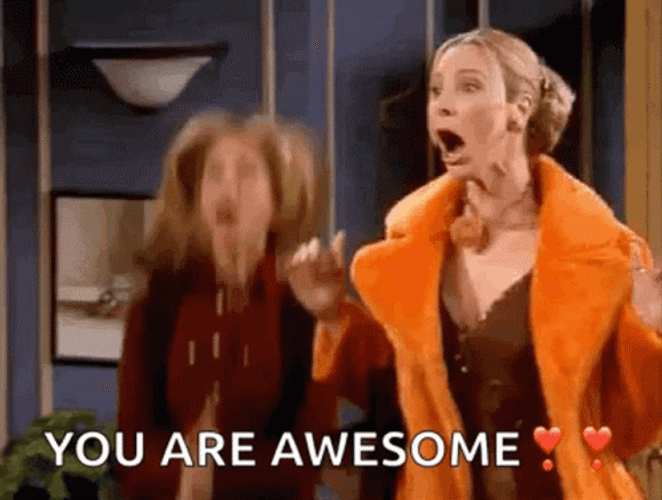 Friends You Are Awesome Work Anniversary Meme GIF
