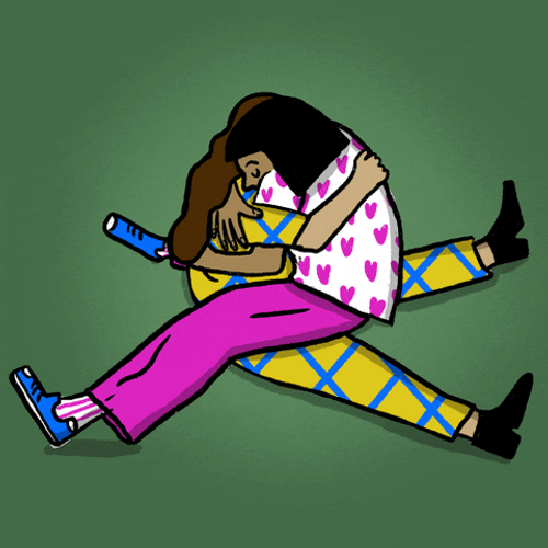 Friendship Day Girls Hug And Crying GIF