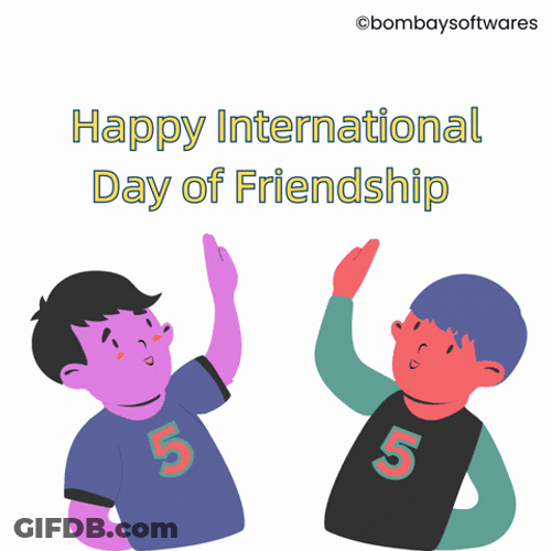 Friendship Day Of Boys High Five GIF