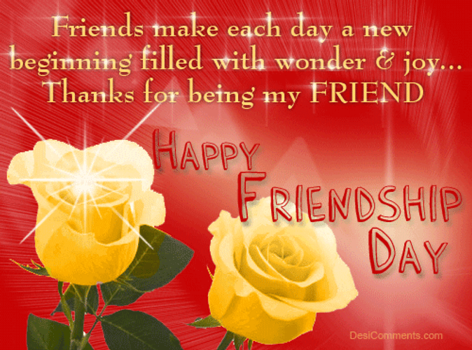 Friendship Day Thanks For Being My Friend GIF