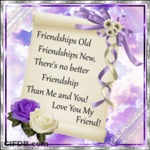 Friendship Message Quotes GIF