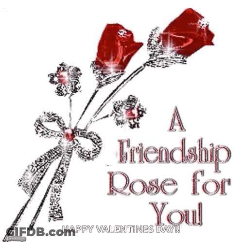 Friendship Rose Valentine's Day GIF