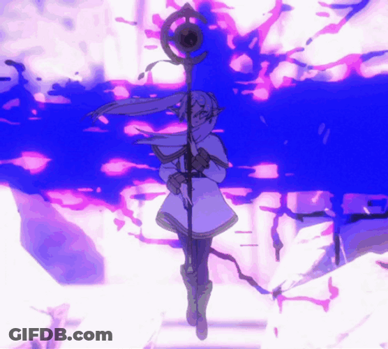 Frieren Magical Transformation GIF
