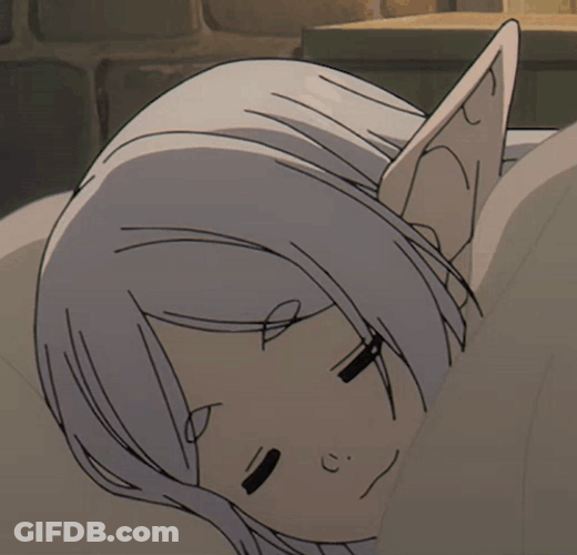 Frieren Peaceful Sleeping GIF