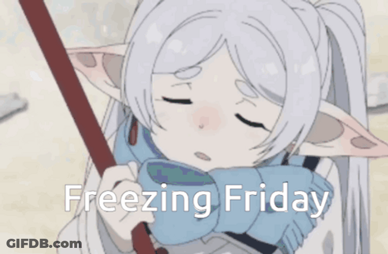 Frieren Sad Freezing Friday GIF