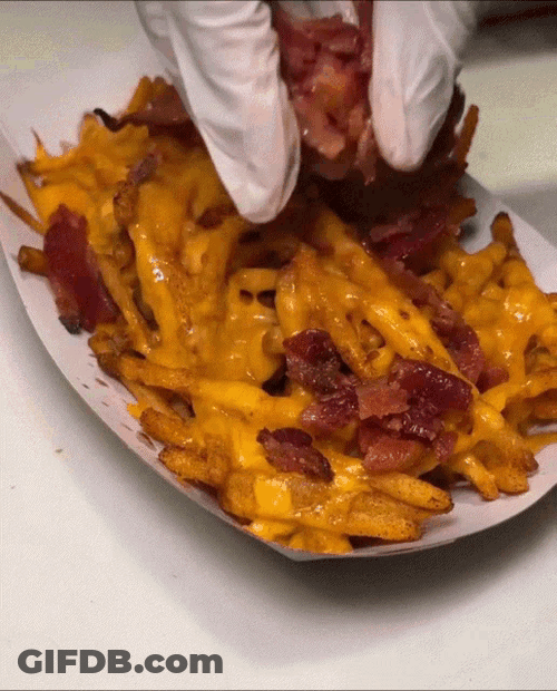 Fries Bacon Cheese Fries GIF