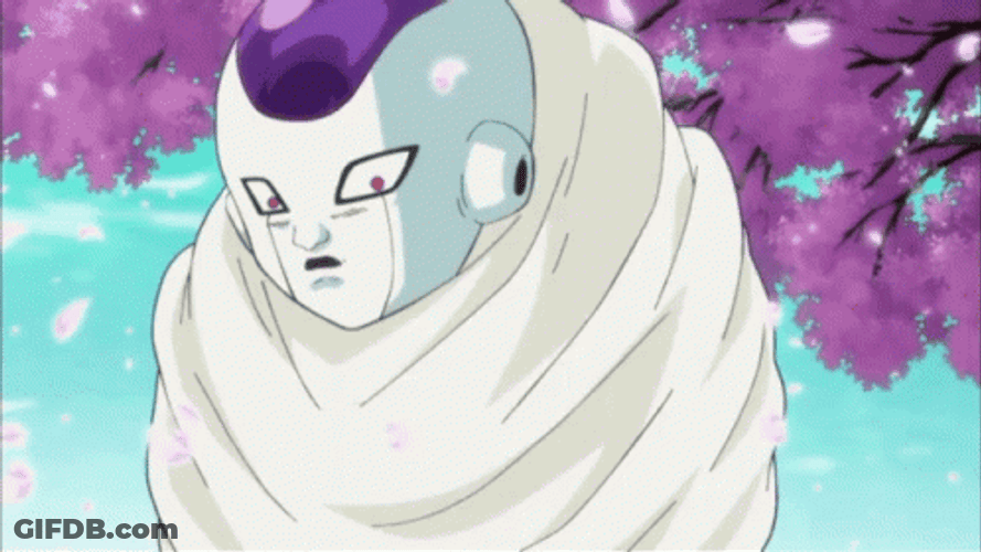 Frieza Cherry Blossoms GIF