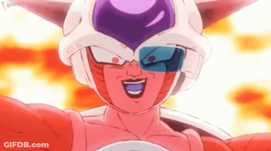 Frieza On A Meteor GIF