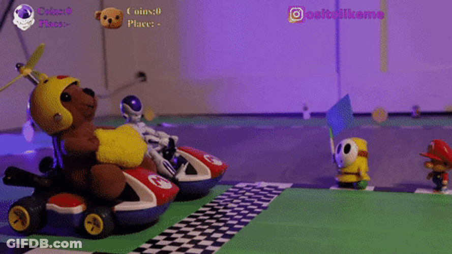 Frieza Toys Racing GIF