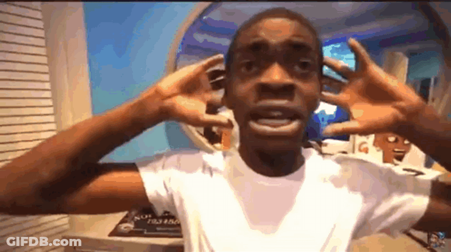 Frightened Guy Hell Nah GIF