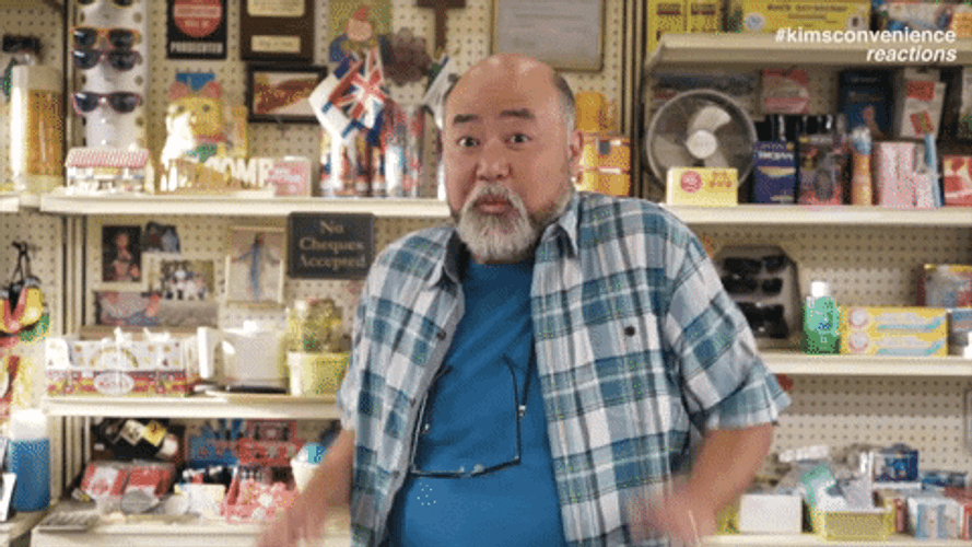 Frightened Paul Sun Hyung Lee Ahhh GIF
