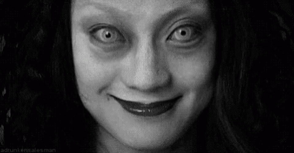 Frightening Creepy Face GIF