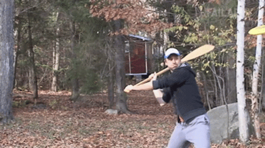 Frisbee Swing And A Miss GIF