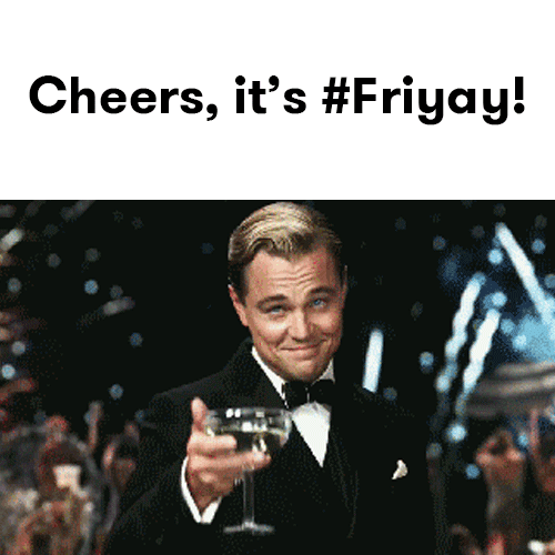 Friyay Cheers Drink Leonardo DiCaprio Meme GIF