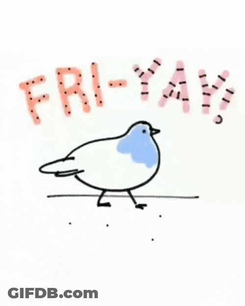 Friyay Dancing Bird Drawing Animation GIF
