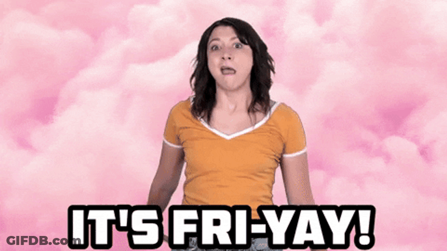 Friyay Hands Up Dance Happy Katie Molinaro GIF