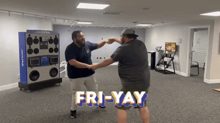 Friyay Holding Hands Happy Dance Hype GIF