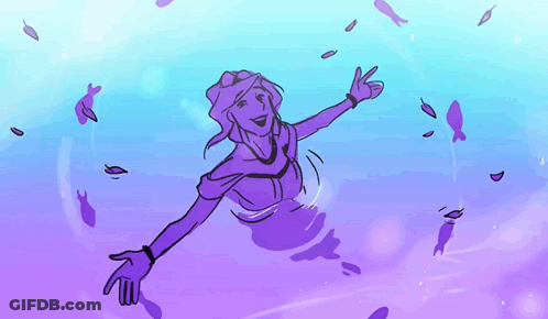 Frog And Purple Rabbit Vivichu You Make Me Smile GIF